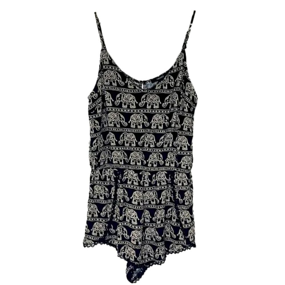 ❤️ 🆕 FOREVER 21 Elephant romper Size M